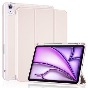 ProCase iPad Air 11C` P[X M3 (2025) / M2 (2024) / iPad Air5 (2022) / Air4 (2020) 10.9C`  NAJo[ y[ ϏՌ O܂ X^h X}[gJo[ (I[CgsN)