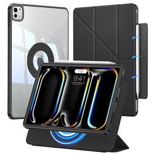 iPad Pro 11C` P[X M5/M4i2025/2024A6/5jΉ pJo[ C&E ܂X^hP[X Ռی cu/u px\ Op`̍\ ݌v Pencil Pro/USB-CΉ