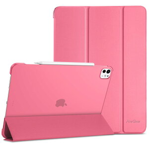 ProCase iPad Pro 13�C���` �P�[�X M5/M4 2025/2024 �y�� �ϏՌ� �O�܂� �X�^���h �X�}�[�g�J�o�[ Pencil Pro & USB-C�Ή� -�������s���N