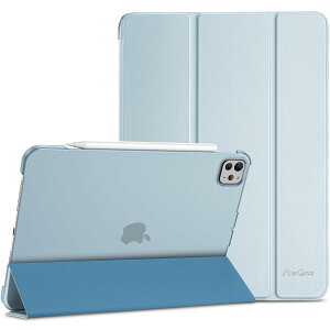 ProCase iPad Pro 11�C���` �P�[�X M5 /M4 2025/2024�N���� ��6/5���� ��p (A2836 A2837 A3006) �X���� �ϏՌ� �O�܂� �X�^���h �X�}�[�g�J�o�[ - �u���[