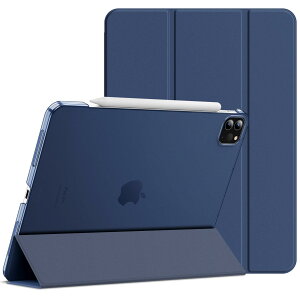 JETech iPadPro11�C���`(2022/2021/2020/2018)�ی�P�[�X Pencil���C�����X�[�d�Ή� �E�F�C�N�A�b�v/�I�[�g�X���[�v�@�\�t�� �X�}�[�g�J�o�[iPad Pro 11�p (�f�B�[�v�l�C�r�[)