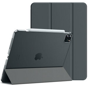 JETech iPadPro11�C���`(2022/2021/2020/2018)�ی�P�[�X Pencil���C�����X�[�d�Ή� �E�F�C�N�A�b�v/�I�[�g�X���[�v�@�\�t�� �X�}�[�g�J�o�[iPad Pro 11�p (�_�[�N�O���[)