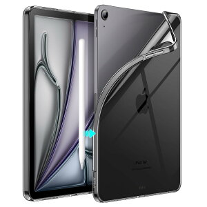 JETech iPad Air 11 C` M3/M2 (2025/2024)AiPad Air 5/4 P[X (10.9C`A2022/2020fA5/4p) \tgTPU  X ϏՌ ^ubgJo[ Pencil Pro/Pencil 2[dΉ (ubN)