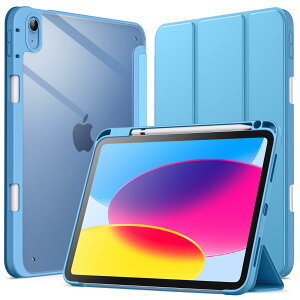 JETech iPad�iA16�j�P�[�X ��11/10����i2025/2022���f���j�pPencil���[�\ �����o�b�N�J�o�[ ���^ �X�^���h �Ռ��z�� �^�u���b�g�J�o�[ �I�[�g�E�F�C�N/�X���[�v�@�\ (�u���[)