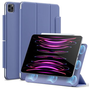 ESR iPad Pro 12.9 �P�[�X (2022/2021/2020�A��6/5/4����) iPad Air 13�C���` ��p�J�o�[(2025/2024) �}�O�l�b�g�X�z���� Pencil2�Ή� �O�܂�X�^���h �I�[�g�X���[�v�E�E�F�C�N Rebound ���C�P�[�X �p�[�v��