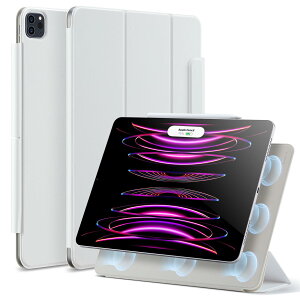 ESR iPad Pro 12.9 �P�[�X (2022/2021/2020�A��6/5/4����) iPad Air 13�C���` ��p�J�o�[ (2025/2024) �}�O�l�b�g�X�z���� Pencil2�Ή� �O�܂�X�^���h �I�[�g�X���[�v�E�E�F�C�N Rebound ���C �z���C�g