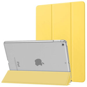 iPad 9 P[X 2021 MoKo iPad 10.2 P[X 9/8/7(2021/2020/2019)  I[gX[v@\ ^ X^h O܂ PUU[ n}CNt@Co[ h~ X}[gP[X LightYellow