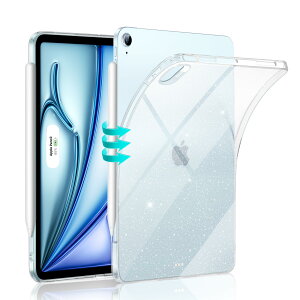 ESR iPad Air 11�C���` �P�[�X (M3/M2�A2025/2024) iPad Air ��5/4���� �P�[�X(2022/2020)��p �X�������y�� �ω��ϐ� �����w�ʃJ�o�[ Pencil Pro/USB-C�Ή� Zero�V���[�Y �O���b�^�[�N���A