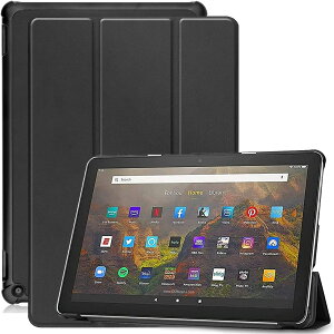 �Ή� Fire HD 10 �J�o�[ �X�^���h�@�\�t�� �ی�P�[�X ���͂Ȏ��� ���^ ���y�� �S�ʕی�^ Fire HD 10 / Fire HD 10 Plus �p�̃X�}�[�g�^�u���b�g �y�� ���^ ���U�[ �O�܃X�^���h �I�[�g�X���[�v�@�\