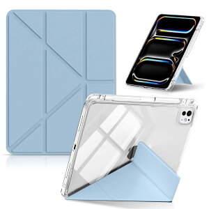 CeiLarv �R���p�`�u�� iPad Pro 11�C���` M5/M4 2025/2024 �P�[�X TPU + PU���U�[ �ی�P�[�X �܂肽���� ���u���c�u �X�^���h�@�\ ���X���� Y�܂� �y�� �Ռ��ی� �y���V�����[ �I�[�g�X���[�v/�E�F�C �A