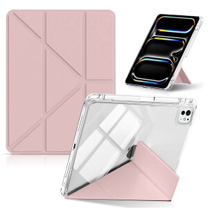 CeiLarv �R���p�`�u�� iPad Pro 13�C���` M5/M4 2025/2024 �P�[�X TPU + PU���U�[ �ی�P�[�X �܂肽���� ���u���c�u �X�^���h�@�\ ���X���� Y�܂� �y�� �Ռ��ی� �y���V�����[ �I�[�g�X���[�v/�E�F�C �A