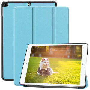 iPad P[X 10.2 9/8/7 (2021/2020/2019N) ʗpJo[O܂ X^h I[gX[v@\ ACpbhp^ubgP[XPU+PC y h~ ϏՌipad Jo[ (u[, iPad 10.2 9/8/7)