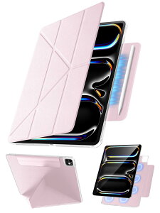 y2025NVfE360°tJo[zTekka iPad Pro 11C` P[X M4/M5 (2024/2025E5/6)Ή }Olbgz Y܂X^h cuEuΉ By[ Sʕی l ^ y