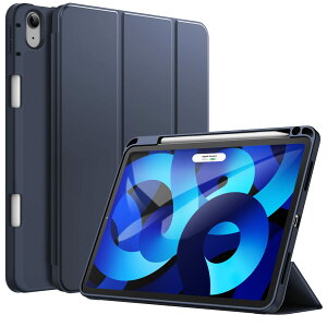 JETech iPad Air 11 �C���` M3/M2 (2025/2024), iPad Air5/4 2022/2020 10.9�C���`��p �ی�P�[�X Pencil�z���_�[�t�� �\�t�gTPU�o�b�N �X�����ی�J�o�[ �I�[�g�E�F�C�N�A�b�v/�X���[�v�@�\�t�� (�f�B�[�v�l�C