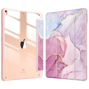 Fintie iPad Air 2019 �P�[�X iPad Air3 / Pro 2017 10.5�C���` �����o�b�N�J�o�[ Apple Pencil ���[�\ �O�܃X�^���h �X���[�v�@�\ �y�� ���^ �����h�~ PU�������U�[ TPU (���f���ԍ�A2152�AA2123�AA2153�AA1701