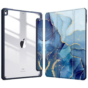 Fintie iPad Air 2019 �P�[�X iPad Air3 / Pro 2017 10.5�C���` �����o�b�N�J�o�[ Apple Pencil ���[�\ �O�܃X�^���h �X���[�v�@�\ �y�� ���^ �����h�~ PU�������U�[ TPU (���f���ԍ�A2152�AA2123�AA2153�AA1701