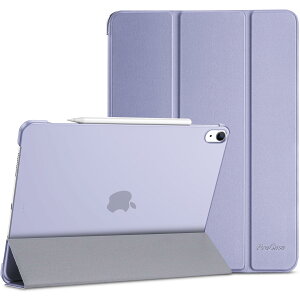 ProCase iPad Air 13�C���` �P�[�X M3 2025 (A3269 A3271) / M2 2024 (A2898 A2899 A2900) �X���� �ϏՌ� �O�܂� �X�^���h �X�}�[�g�J�o�[ - �p�[�v��