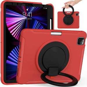 iPad Air 11�C���` (M3/2025�V�^�CM2/2024�N) �Ή� �P�[�X,Air ��4�E5���� 2022/2020 �Ή� �P�[�X,iPad Pro 11 ��4/3/2/1���� �p �J�o�[ �����O�t�� �Ռ��z�� �y�� ��� 360°��]�X�^���h ������ �n���h���t �J�o