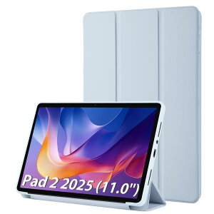 Simpeak Xiaomi Redmi Pad 2 11'' 2025 �Ή� �P�[�X �S�ʕی�J�o�[ ����PU���U�[��TPU ���^ ���y�� �I�[�g�X���[�v�@�\�t�� �O�܃X�^���h ���b�h�~�[�p�b�h2 �^�u���b�g �ی�P�[�X,���C�g�u���[