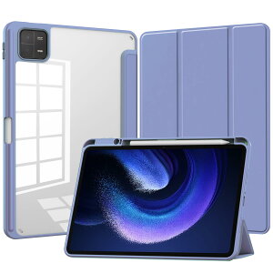 Xiaomi Pad 7 �p �P�[�X �w�ʃN���A ���� Xiaomi Pad 7 Pro 11.2�C���` �Ή� �J�o�[ �I�[�g�X���[�v�@�\�t�� �O�܂�X�^���h �ϏՌ� �y��,���D