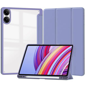 Xiaomi POCO Pad 12.1�C���`�p �P�[�X �w�ʃN���A ���� Xiaomi Redmi Pad Pro 12.1�C���` �Ή� �J�o�[ �I�[�g�X���[�v�@�\�t�� �O�܂�X�^���h �ϏՌ� �y��,���D