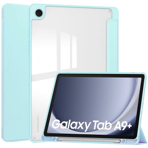 Galaxy Tab A9+ 11C` P[X wʓ NA S Pen [ [dΉ I[gX[v 3܂X^h Android ^ubg MNV[ Tab A9 Plus Jo[  ϏՌ y (u[)