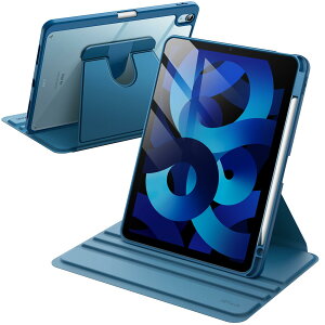 JETech ]P[X iPad Air 11C` M3/M2 (2025/2024)AiPad Air 5/4p (2022/2020A5/4A10.9C`) Pencilz_[t 360°]ی X^hJo[ NAobN EFCN/X[v (u[)