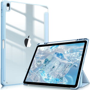 Fintie iPad Air 13�C���`(M3/M2) �P�[�X 2025/2024 �����o�b�N�J�o�[ Apple Pencil ���[�\ Apple Pencil Pro���C�����X�[�d�Ή� �O�܃X�^���h �X���[�v�@�\ �y�� ���^ �����h�~ PU�������U�[ TPU(�X�J�C�u