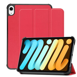 iPad mini7 P[X (A17 Pro 2024) iPad mini 7/6 P[X ϏՌ ϖC O܂ I[gX[v/EFCNAbv @\ y ^ یJo[ (bh, iPad mini7/mini6)