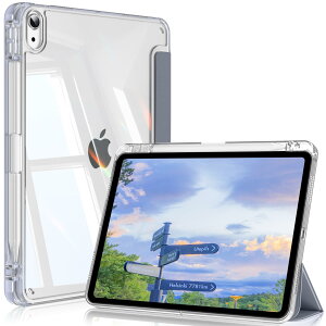 SQBEBS iPad Air 11C` (M3/M2) P[X 2025/2024 iPad Air 5/4 P[X 2022/2020 10.9C`  AN yVz_[t Apple Pencil Pro/USB-C ̑Ή X[v@\ O܂X^h NA X