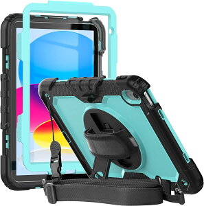 Herize iPad 10.9 �C���` �\/�\�ꐢ��iA16)�P�[�X A2696 A2757 A2777 �ی�t�B�������y�����[��360°��]�X�^���h iPad ��10���� �P�[�X2022 �ی�V�[������ 360�x��]�̐܂��X�^���h ���R �n���h�X�g��