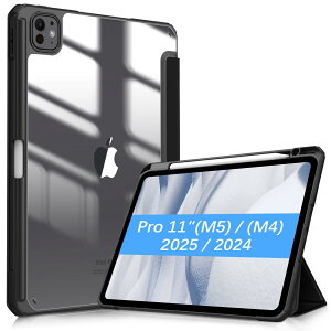 Fintie iPad Pro 11C`(M5/M4) P[X 2025/2024 obNJo[ Apple Pencil [\ Apple Pencil ProCX[dΉ O܃X^h X[v@\ y ^ h~ PUU[ TPUi1ub