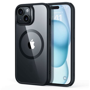 �y�ČRMIL�K�i�EMagsafe�Ή��zESR iPhone 15 �P�[�X ���C�����X�[�d�Ή� �ϏՌ� iPhone15 �P�[�X ���h�~ ���΂݂Ȃ� �A�C�t�H��15 �P�[�X �Ή� ���C �X�}�z�P�[�X Classic�V���[�Y �N���A_�u���b�N