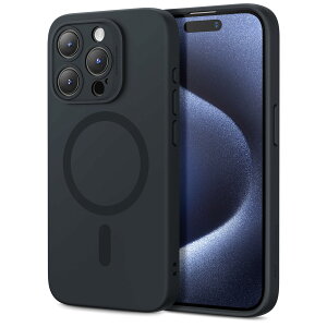 �y�ČRMIL�K�i�EMagsafe�Ή��zESR iPhone 15 Pro �P�[�X ��phone15pro �P�[�X �}�O�l�b�g�[�d�Ή� �X���� �V���R���P�[�X �Ռ��z�� ��ʂƃJ�����ی� iPhone 15 Pro�p Cloud�V���[�Y �u���b�N