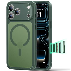 �y3�{�ČRMIL�K�i�EMagSafe�Ή��zESR iPhone 17 Pro �P�[�X ���C�����X�[�d �X�g���b�v�z�[���t�� �G�A�K�[�h�R�[�i�[ 25W�����[�d Qi2.2�Ή� 4H���ɋ����w�� ���h�~ ����~�� �w��h�~ �ϏՌ� �ω���