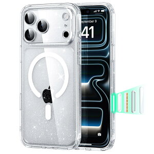 �y3�{�ČRMIL�K�i�EMagSafe�Ή��zESR iPhone 17 Pro Max �P�[�X ���C�����X�[�d �J�����{�^���t�� SGS�F�� �G�A�K�[�h�R�[�i�[ ���ϖh�~ �ϏՌ� PC�w��TPU�o���p�[ �w��h�~ ���ϋv�� �}�O�l�b�g Qi2.2��