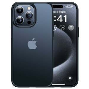 �y�ČRMIL�K�i�E�w��h�~�zCASEKOO iPhone 15 Pro �p �P�[�X �ϏՌ� ����~�� �w��h�~ �ČRMIL�K�i �}�b�g�d�グ �X�g���b�v�z�[���t�� ���ϖh�~ �ϋv�� �J�o�[ ���C�����X�[�d�Ή� �A�C�t�H�� 15
