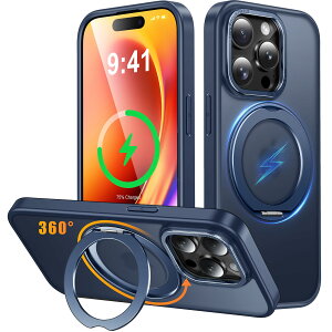 iPhone 13 Pro �p �P�[�X Magsafe�Ή� ���C�����X�[�d 360°��]�X�^���h �c�����Ή� Gunwon �X�}�z�P�[�X iphone13 Pro �p �ČR�K�i �ϏՌ� ������ �}�b�g�� �}�O�Z�[�t �h�w�� �����O �}�O�l�b�g���� �A