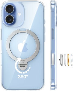 TORRAS iPhone 17 �p �P�[�X�y���@�\��́E360°�V��_��]�X�^���h�z Magsafe�Ή� �J�����R���g���[���{�^�� ���ϋv�� �ϏՌ� �[���}�C���X�^���h �����O �c�����Ή� �}�O�l�b�g���� �}���[�d�Ή�