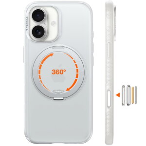 TORRAS iPhone 17 �p�P�[�X �y�J�`�J�`�E���@�\360�x��]�X�^���h�z�����O Ostand O3 Fitness MagSafe�Ή� �ČRMIL�K�i�ϏՌ� �X�^���h �w��h�~ ���ϖh�~ �J�����R���g���[���{�^���t�� �X�g���b�v�z�[
