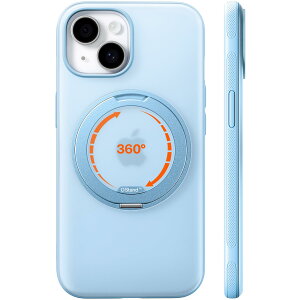 TORRAS iPhone 15 �p �P�[�X�y�C�F�̖����E���@�\��̉�360°��]�X�^���h�z �c������ �}�O�l�b�g���� MagSafe�Ή� �ČRMIL�K�i�ϏՌ� �����O �w��h�~ ���ϖh�~ �}�O�Z�[�t�Ή� �����Y�ی� ����~