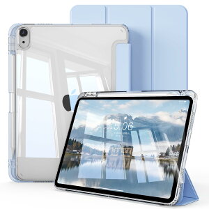 ZOPSGYU iPad 11���� �P�[�X A16 2025 / iPad 10���� �P�[�X 2022 11/10.9�C���` �A�N���������o�b�N�J�o�[ �y���V���z���_�[ �O�܂�X�^���h Touch ID �Ή� �I�[�g�X���[�v/�E�F�C�N�@�\ �ϏՌ� �y�� ��