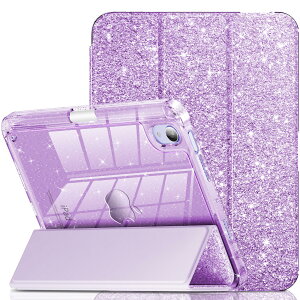 INFILAND �Ή� iPad Mini 7 A17 Pro �P�[�X�A2024/2021 �N������ iPad Mini 7 ��� / 6 ��� 8.3 �C���`�p�P�[�X�A�N���A�ȃX�p�[�N���o�b�N�t���̃O���b�^�[�����ی�J�o�[�A�q���⏗�q�p�̃y���V���z��