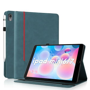 yCASAFUNYziPad Mini 7 (A17 Pro 2024) / iPad Mini6 P[X 2021 8.3C` 7/6 ϏՌ PUU[ Jo[ Apple Pencil [\ I[gX[v/EFCN@\Ή y Vv rWlX J[h|Pb