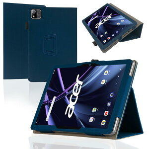 For Acer Iconia Tab A11 �P�[�X YILLIONS �p�x���� �㎿PU���U�[ �L�Y�h�~ ���C�z�� �ω��� �y�� �C�菝�h�~ �܂��� �S�ʕی�^ �����^ Acer Iconia Tab A11 11�C���`��p �P�[�X �J�o�[ (�u���[)