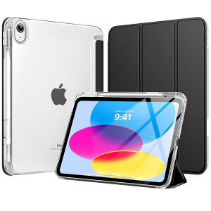 MoKo iPad 11 (A16) 2025 / iPad 10 2022 P[X 11/10.9C` I[gX[vΉ PUU[O n}CNt@Co[ yV[Xbgt y ^ h~ X}[gP[X Black