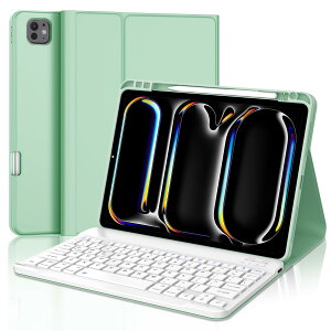[2025�N�ŐV�^] iPad Pro 11 �C���`�L�[�{�[�h�t���P�[�X (M5 2025 M4 2024) Bluetooth�L�[�{�[�h�J�o�[ ipad pro 11 �L�[�{�[�h �I�[�g�X���[�v �X�^���h�@�\ Apple Pencil�[�d�Ή� �㑤���[ �ϏՌ� �S�ʕی�