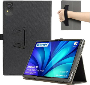 For PHILIPS T8015 �^�u���b�g �P�[�X �J�o�[ �yBAOLINTX�z�X�^���h�@�\ �p�x���� ����PU ���U�[ �C�菝�h�~ ���C�z�� �S�ʕی�^ PHILIPS T8015 �ی�P�[�X (�u���b�N)