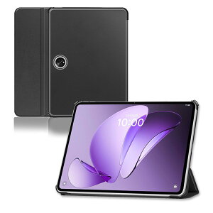 For OPPO Pad 3 �P�[�X 11.6�C���` �X�^���h �@�\ �p�x���� �㎿PU���U�[ �L�Y�h�~ �y�� �^�u���b�g �J�o�[ �S�ʕی� �^�u���b�g�p�A�N�Z�T���[ Mosasa ��p �X�}�[�g�J�o�[ �i�u���b�N�j