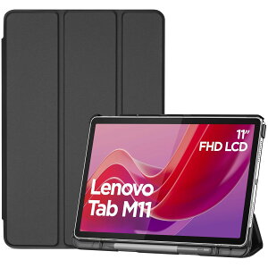 ProCase ���m�{ Tab M11/B11 10.95�C���` �ی�P�[�X �O�܂� �y�����[ �t�H���I �I�[�g�X���[�v/�E�F�C�N�ɑΉ� TPU�o�b�N �X�}�[�g�J�o�[ �Ή��@��FLenovo Tab M11 10.95" 2024�����iZADA0020JP�j�ALenovo Tab